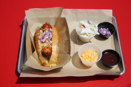 Foto de Fast food, hotdog  and snacks - Imagen libre de derechos
