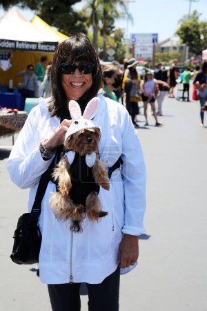 Photo for Huntington Beach, California - USA - April 16, 2022. 5th Annual Pet Fair! Near the 'Barking Lot' in 5 Points Plaza. adorable pets from reputable rescue groups up for adoption. Fun for the whole family - Royalty Free Image