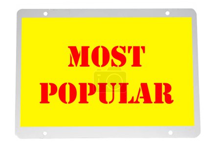 Téléchargez les photos : Most popular text, banner, sticker - en image libre de droit