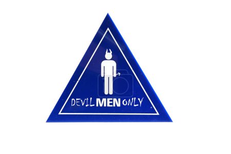 Photo for Devil men only sign - Royalty Free Image