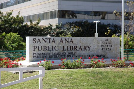 Photo for Santa Ana, California - USA - March 13-2022: California Public Law Library in Santa Ana, California. - Royalty Free Image