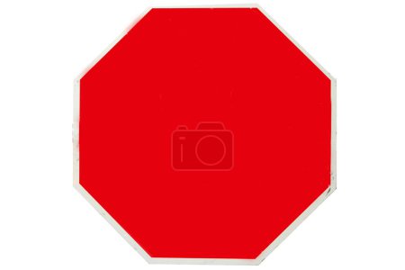 Foto de Signo rojo aislado sobre fondo blanco - Imagen libre de derechos