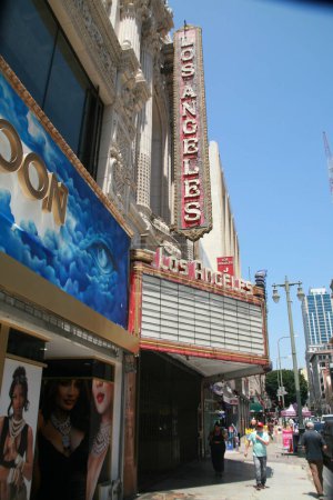 Téléchargez les photos : Théâtre de Los Angeles dans le quartier historique de Broadway Theater, au centre-ville de Los Angeles - en image libre de droit
