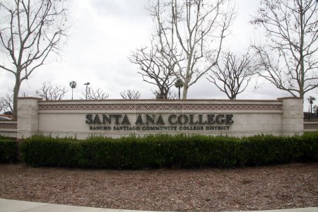 Photo for Santa Ana College signage - Royalty Free Image
