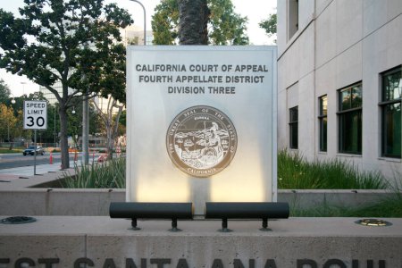 Photo for Santa Ana, California - July 25, 2023: California Court of Appeal Forth Appellate District Division Three, building in Santa Ana California. California Court of Appeals 4th Appellate District Division 3. - Royalty Free Image