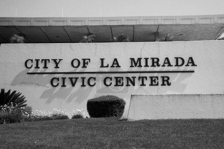 Photo for La Mirada, California - USA -September 13, 2023: City of La Mirada Civic Center. La Mirada Activity Center. Civic Center Plaza. The City of La Mirada was incorporated on March 23, 1960. Civic Center. - Royalty Free Image
