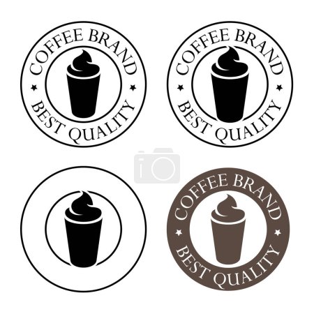 Téléchargez les photos : Iced Coffee Icon with Text isolated on a White Background - en image libre de droit