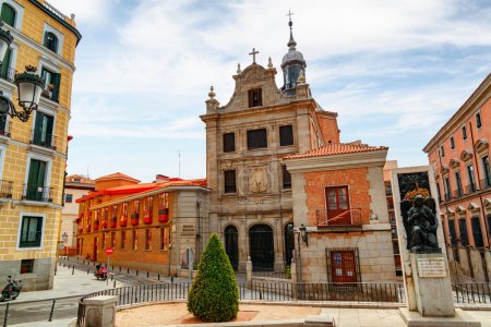 Photo for Madrid, Spain - August 18, 2014: Awesome view of the Iglesia del Sacramento. The Roman Catholic church is the Military Cathedral of Spain and the seat of the Military Archbishop of Spain. - Royalty Free Image