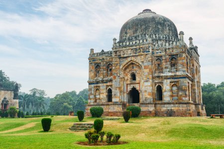 Photo for Awesome view of Shish Gumbad at Lodi Gardens in Delhi, India. The tomb is a popular tourist attraction of South Asia. - Royalty Free Image