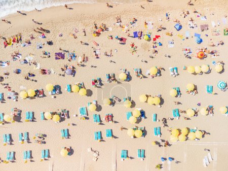 Photo for Aerial view of Kleopatra Beach in Alanya, Turkey. The coastal city is a popular tourist destination in Turkey. - Royalty Free Image