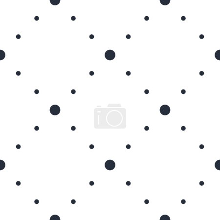 Illustration for Seamless crossed dots lines geometric pattern, abstract minimal vector background with cross stripes, lined design for wallpaper or textile. - Royalty Free Image