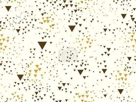Illustration for Abstract messy chaotic triangles seamless vector background, particles texture pattern for wallpaper or print or textile or wrapping paper. - Royalty Free Image