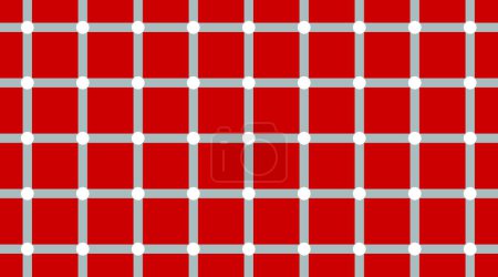 Illustration for Do you see the dots, they do not exist. Classic optical illusion made as seamless pattern, vector design image. - Royalty Free Image