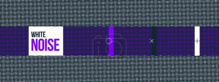Illustration for Moire vector abstract dots background, dotted contrast virtual digital effect image, hypnotic texture, optical art trendy modern style, black and white distorted grid. - Royalty Free Image
