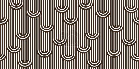 Illustration for Seamless lines pattern, stripy geometric vector abstract background, linear stripy net, optical maze, web network. - Royalty Free Image