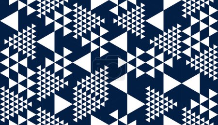 Illustration for Seamless cubes vector background, rhombus and triangles boxes repeating tile pattern, 3D architecture and construction, geometric design. - Royalty Free Image