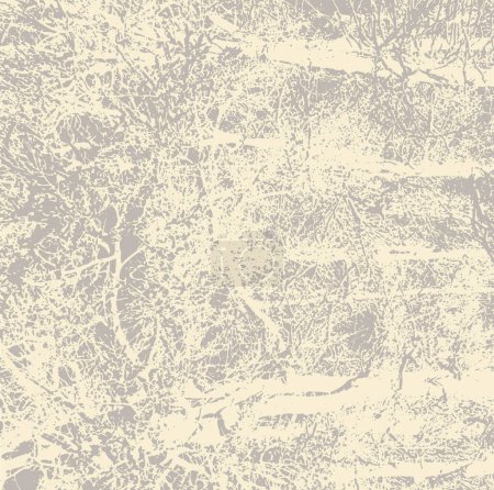 Ilustración de Ramas de árboles con nieve en textura invernal, vector abstracto natural grunge fondo. - Imagen libre de derechos