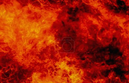 Photo for Background of fire as a symbol of hell and eternal torment - Royalty Free Image