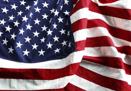 Téléchargez les photos : Gros plan du drapeau américain ondulé - en image libre de droit