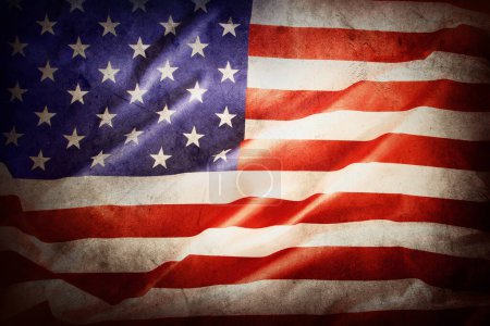 Foto de Primer plano de grunge bandera americana - Imagen libre de derechos