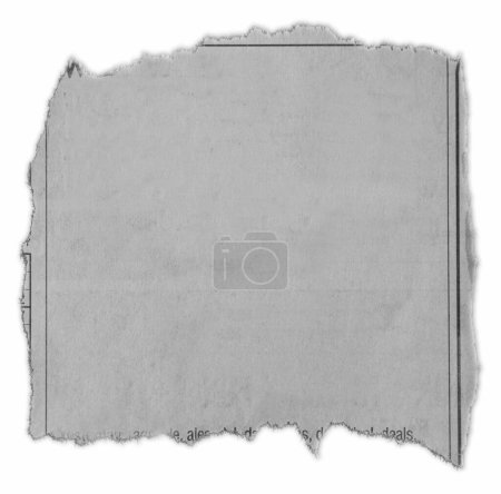 Foto de Un pedazo de papel rasgado sobre blanco - Imagen libre de derechos