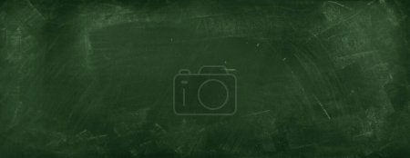 Photo for Chalk rubbed out on green chalkboard background - Royalty Free Image
