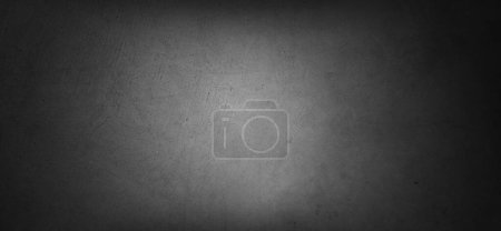 Photo for Grey concrete wall texture background. Dark edges - Royalty Free Image