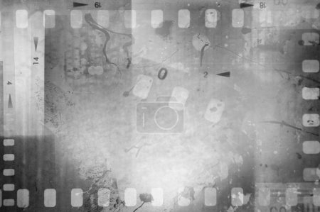 Foto de Película marcos negativos fondo gris - Imagen libre de derechos
