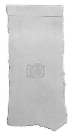 Foto de Un pedazo de papel rasgado sobre blanco - Imagen libre de derechos