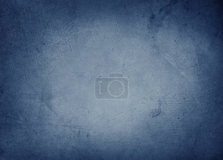 Foto de Fondo de pared oscura de hormigón texturizado azul - Imagen libre de derechos