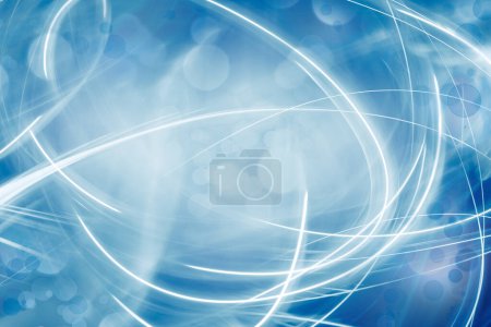 Téléchargez les photos : Blue circles lines abstract glow background - en image libre de droit