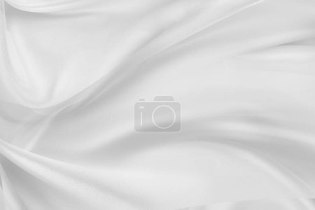 Téléchargez les photos : Tissu de soie blanc ondulé texture backgroun - en image libre de droit