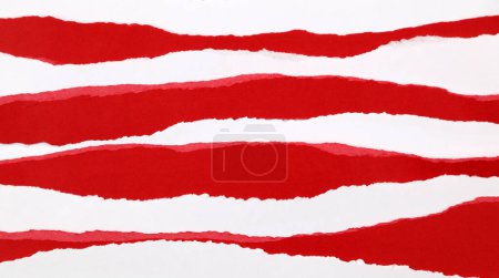 Photo for Torn red and white paper backgroun - Royalty Free Image