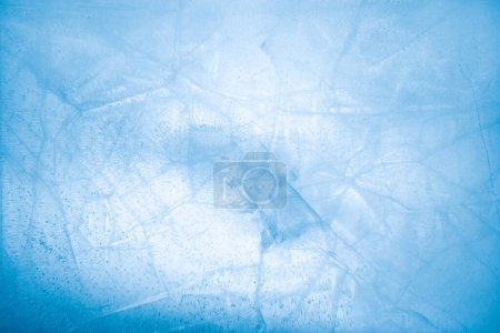 Foto de Primer plano del fondo de hielo azul agrietado - Imagen libre de derechos