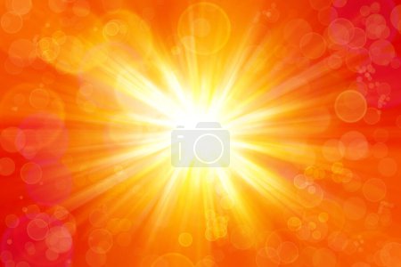 Téléchargez les photos : Rayons lumineux jaune et orange fond ensoleillé - en image libre de droit