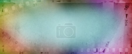 Photo for Colorful film negative frames background - Royalty Free Image