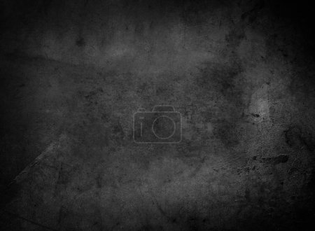 Foto de Grunge texturizado fondo de hormigón negro oscuro - Imagen libre de derechos