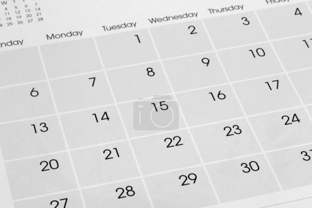 Photo for Close-up of numbers on calendar page - Royalty Free Image