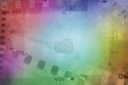 Téléchargez les photos : Film coloré cadres négatifs fond - en image libre de droit