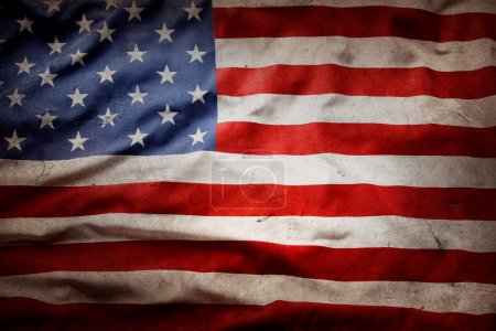 Photo for Close-up of grunge American flag - Royalty Free Image
