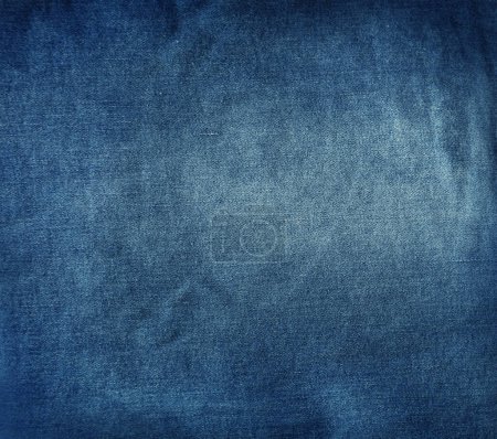 Photo for Close-up of blue denim jeans fabric texture backgroun - Royalty Free Image