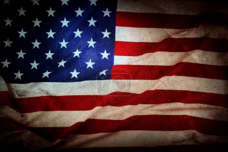Photo for Close-up of grunge American flag - Royalty Free Image