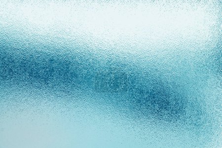 Photo for Close-up of frosted blue glass texture background - Royalty Free Image