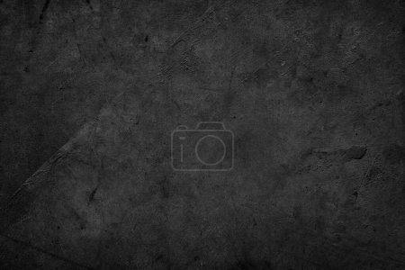 Foto de Grunge texturizado fondo de pared de hormigón negro oscuro - Imagen libre de derechos
