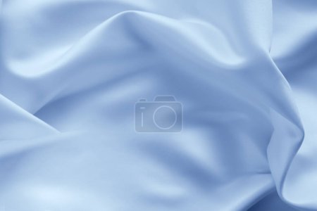 Foto de Líneas en tejido de seda azul - Imagen libre de derechos