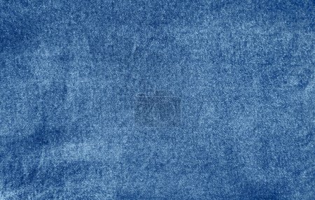 Photo for Close-up of blue denim jeans fabric texture backgroun - Royalty Free Image