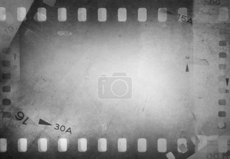 Foto de Película negativos marcos fondo gris - Imagen libre de derechos