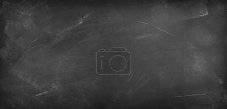 Photo for Chalk rubbed out on blackboard background - Royalty Free Image