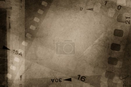 Téléchargez les photos : Film négatifs cadres brun backgroun - en image libre de droit