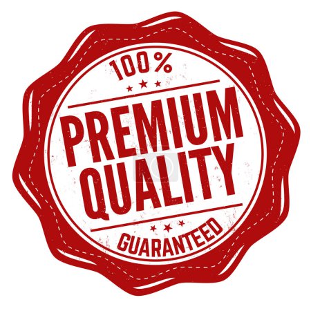 Illustration for Premium quality grunge rubber stamp on white background, vector illustration - Royalty Free Image